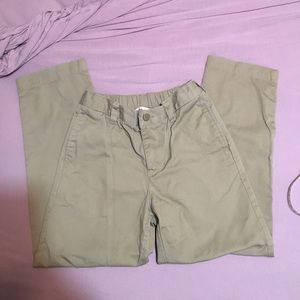 Lands End Boy’s Sz US (7) Khaki Uniform Pants